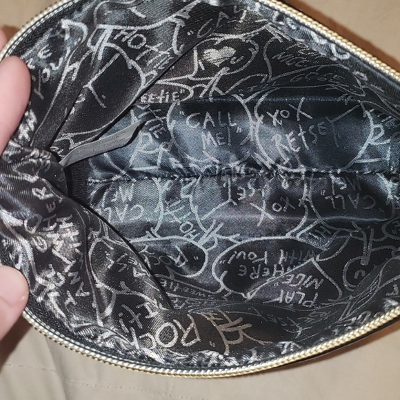 Betsey Johnson Floral Leopard Cosmetic Bag - Picture 2 of 4